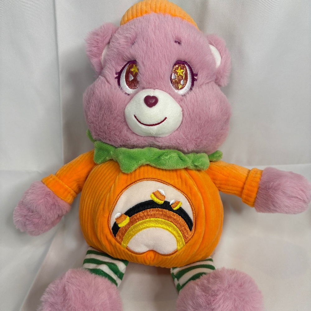 Care Bears Cheer as Pumpkin Halloween Plush Trick or Treat Sweet Halloween 14"